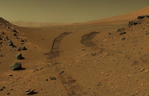 Marca das rodas do Curiosity Marca das rodas do Curiosity