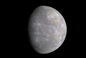 Planeta Mercúrio. Foto tirada pela sonda Messenger.
